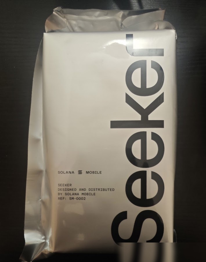Solana Mobile Seeker device packaging